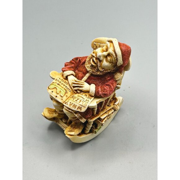Harmony Kingdom Jingle Bell Rock Santa in Rocking Chair UK Made Figurine 1998 - Picture 3 of 12